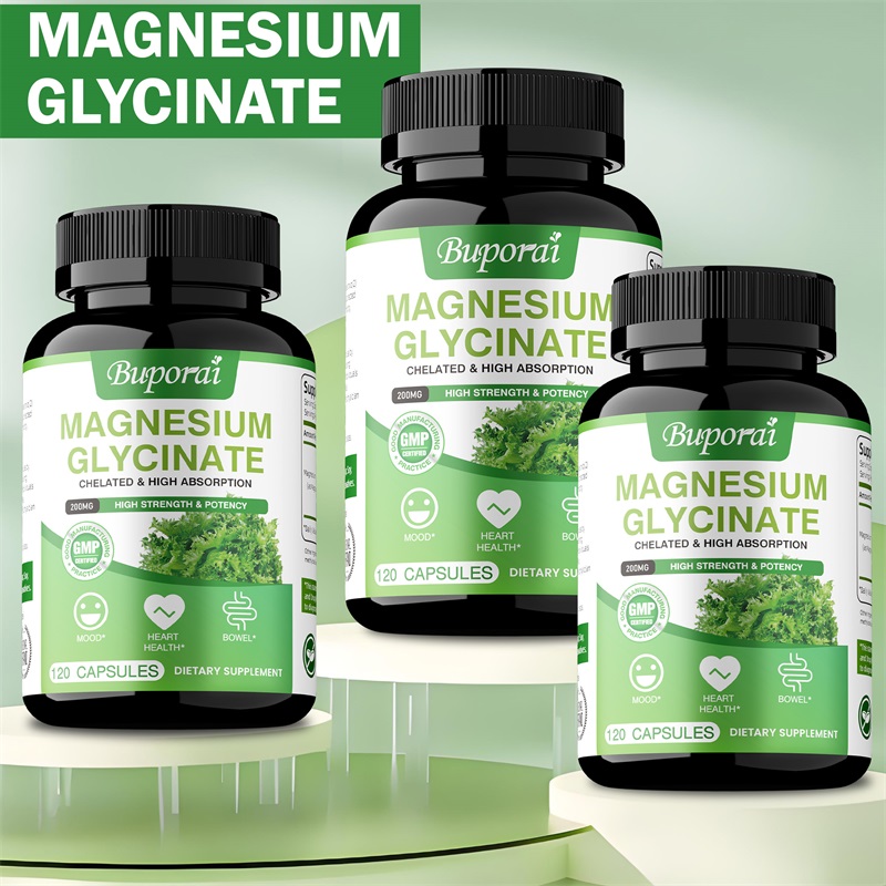 Magnesium Glycinate Capsule - Magnesium Glycinate - Helps with Sleep,