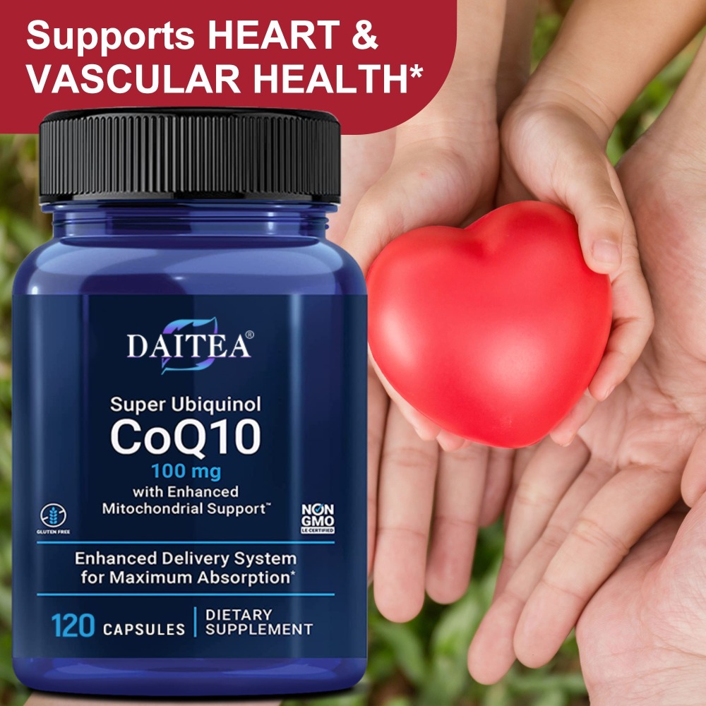 Coq10 Ubiquinol Softgel - Ubiquinol 100mg CoQ10, Heart Health, 120