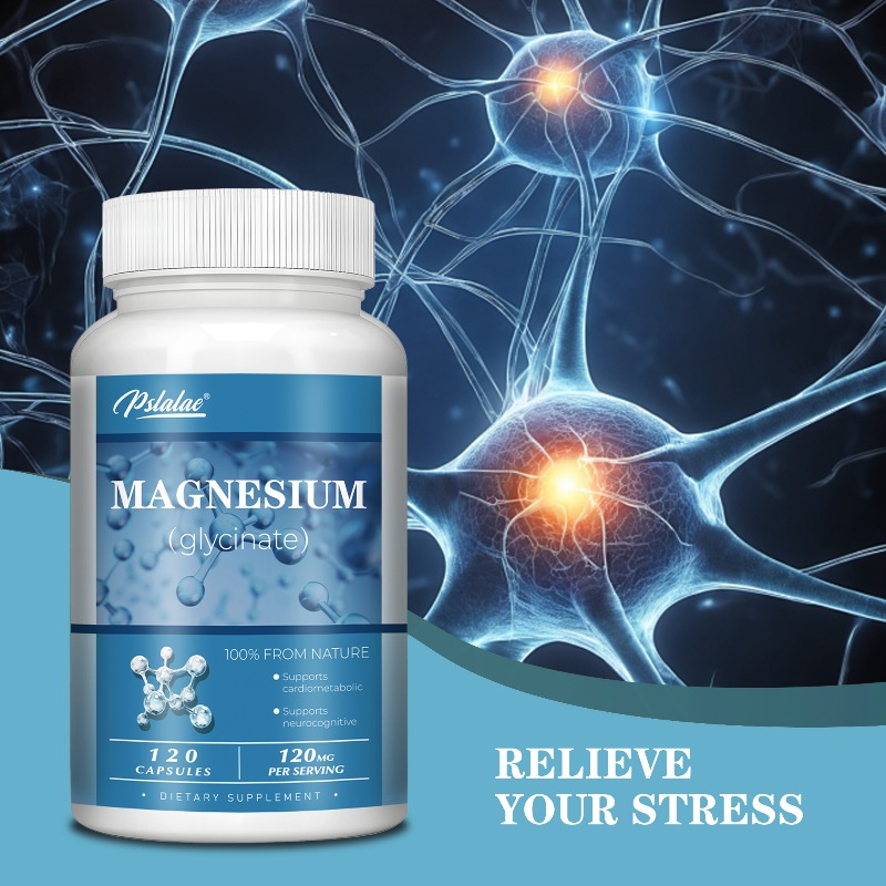 Magnesium Glycinate Capsule - Magnesium Glycinate - Absorption, Muscle Recovery,