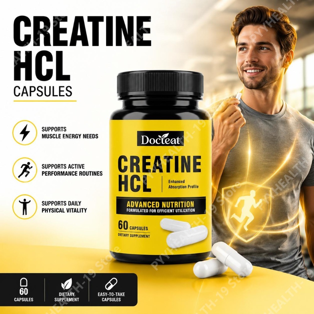 Creatine Hcl Capsule - Docteat Creatine HCL Capsules with Vitamin