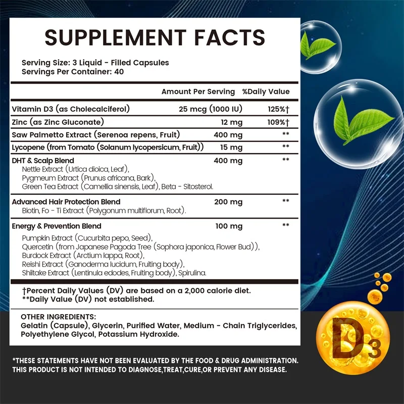 DHT Blockers for Men - Contain - огляд і ціна Biotin Hair Growth