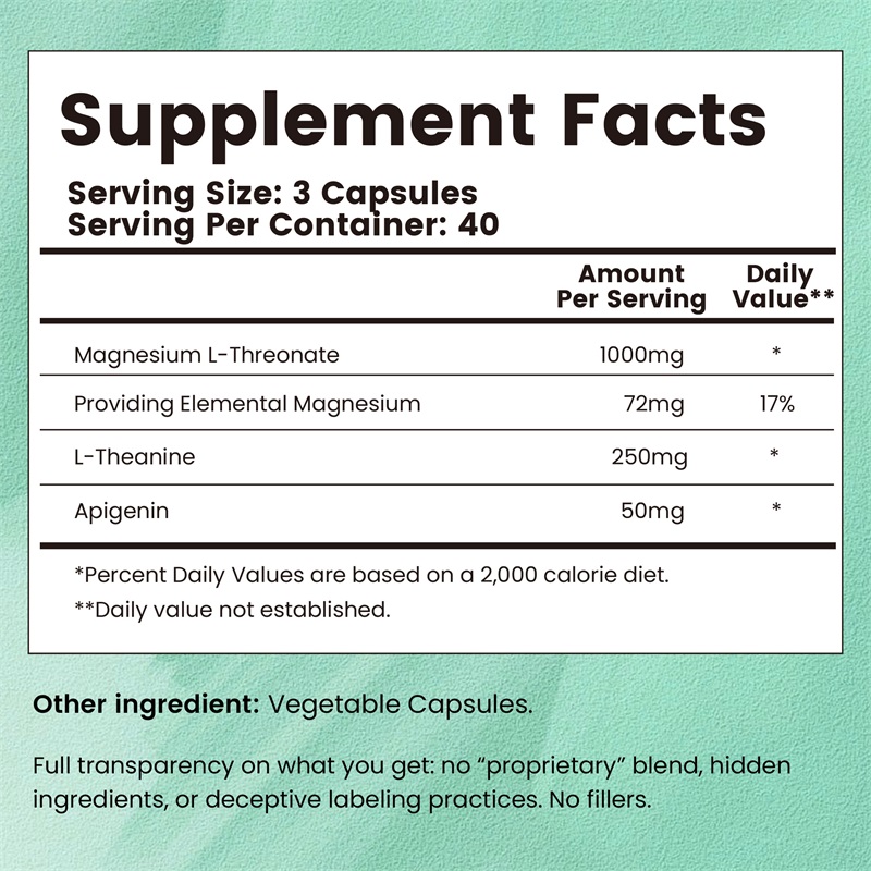 Magnesium L-Threonate Complex  - огляд і ціна Magnesium Glycinate Capsule