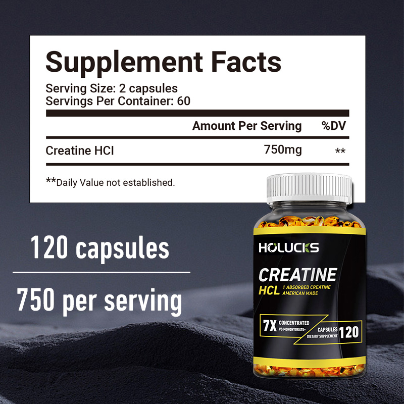 Creatine HCL 750mg Capsules, 7 - огляд і ціна Creatine Hcl Capsule