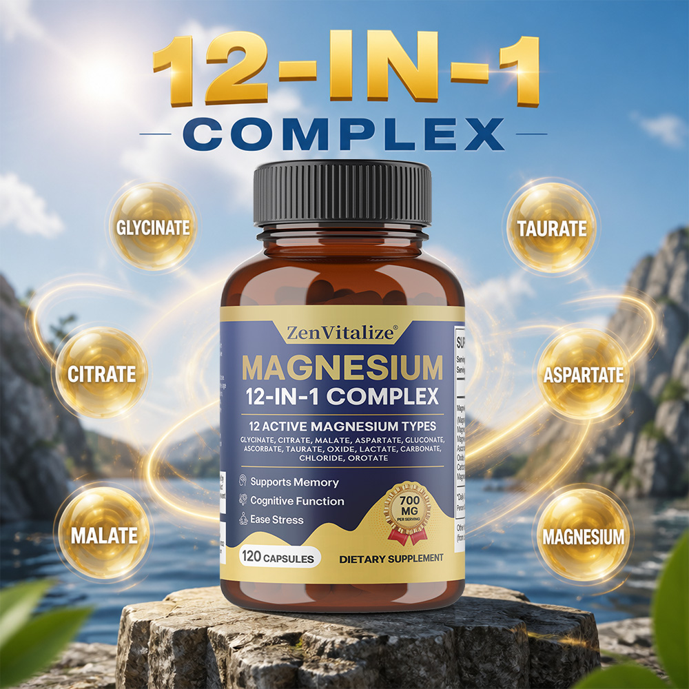 Magnesium Complex 12 in 1 Magn - огляд і ціна Magnesium Glycinate Capsule