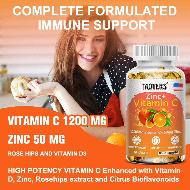 Taoters Vitamin C + Zinc Suppl - огляд і ціна Zinc Supplement 50Mg