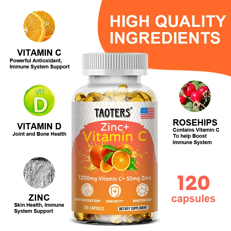 Taoters Vitamin C + Zinc Suppl - огляд і ціна Zinc Supplement 50Mg