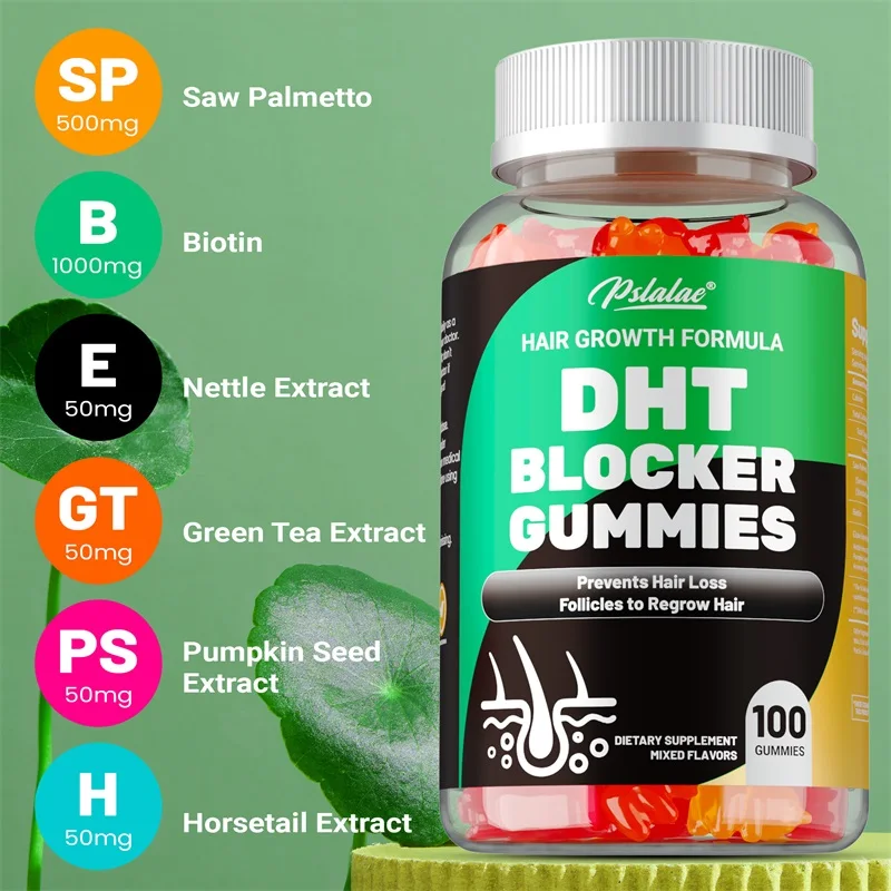 DHT Blocker Gummies - Reduces  - огляд і ціна Biotin Hair Growth