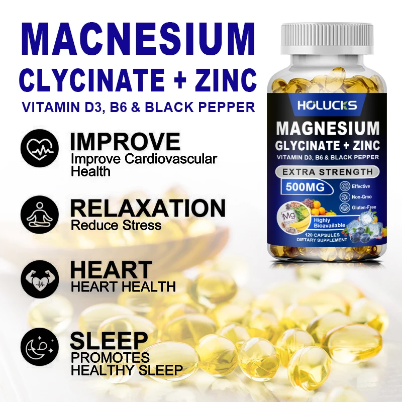 Organic Magnesium Zinc Supplem - огляд і ціна Magnesium Glycinate Capsule