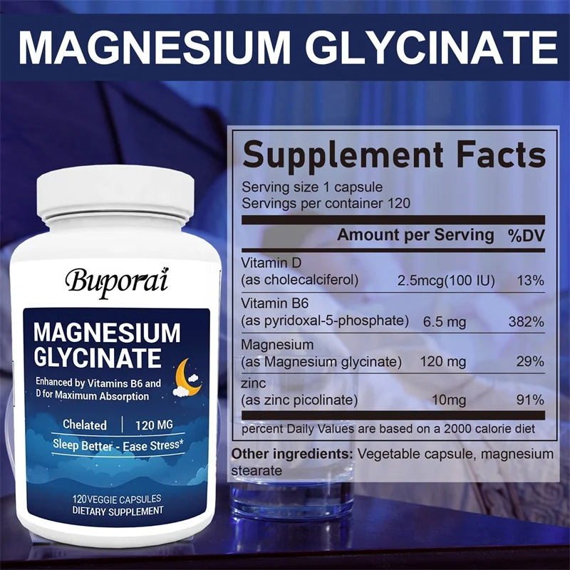 Magnesium Glycinate 120mg Caps - огляд і ціна Magnesium Glycinate Capsule