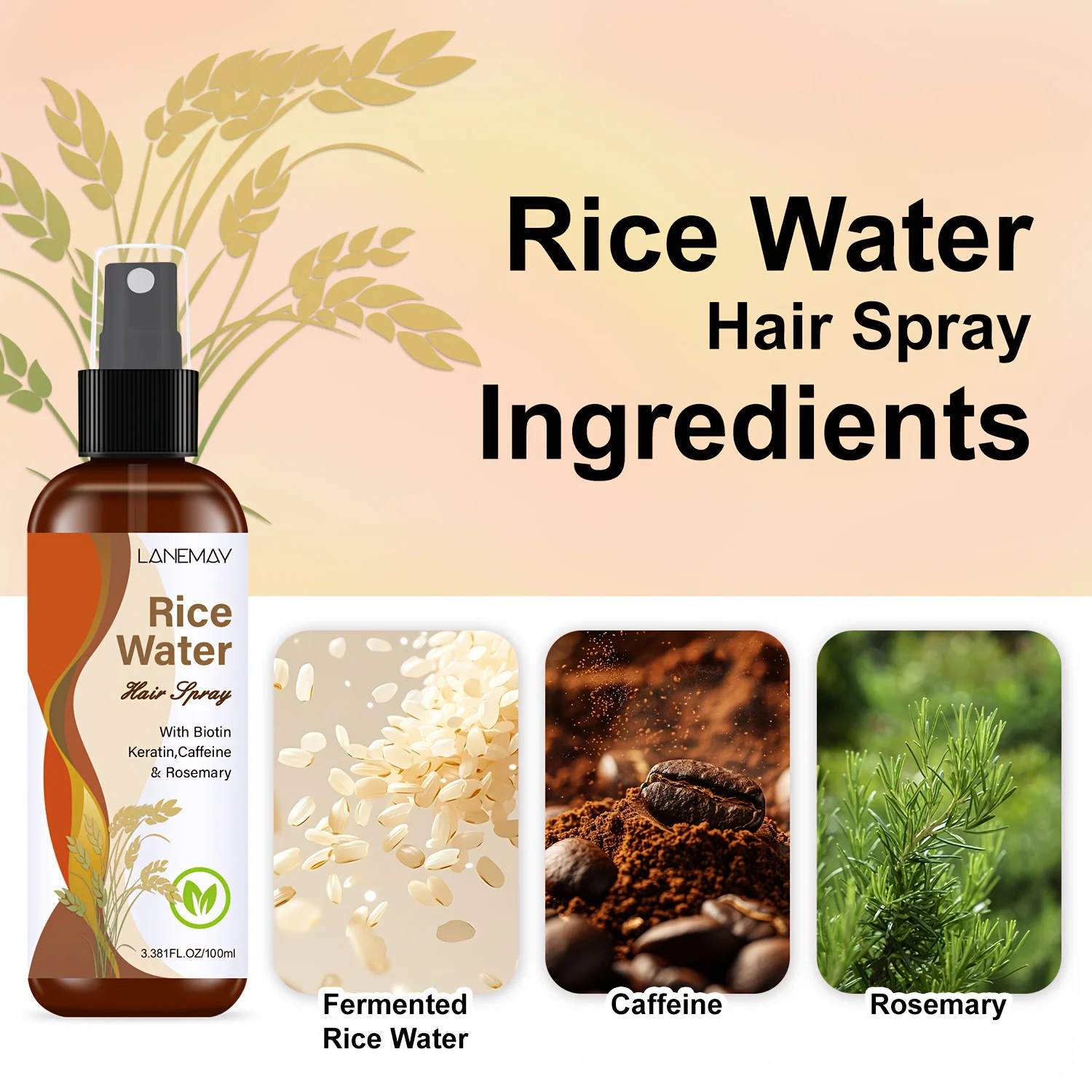 Rice Water Hair Spray - with B - огляд і ціна Biotin Hair Growth
