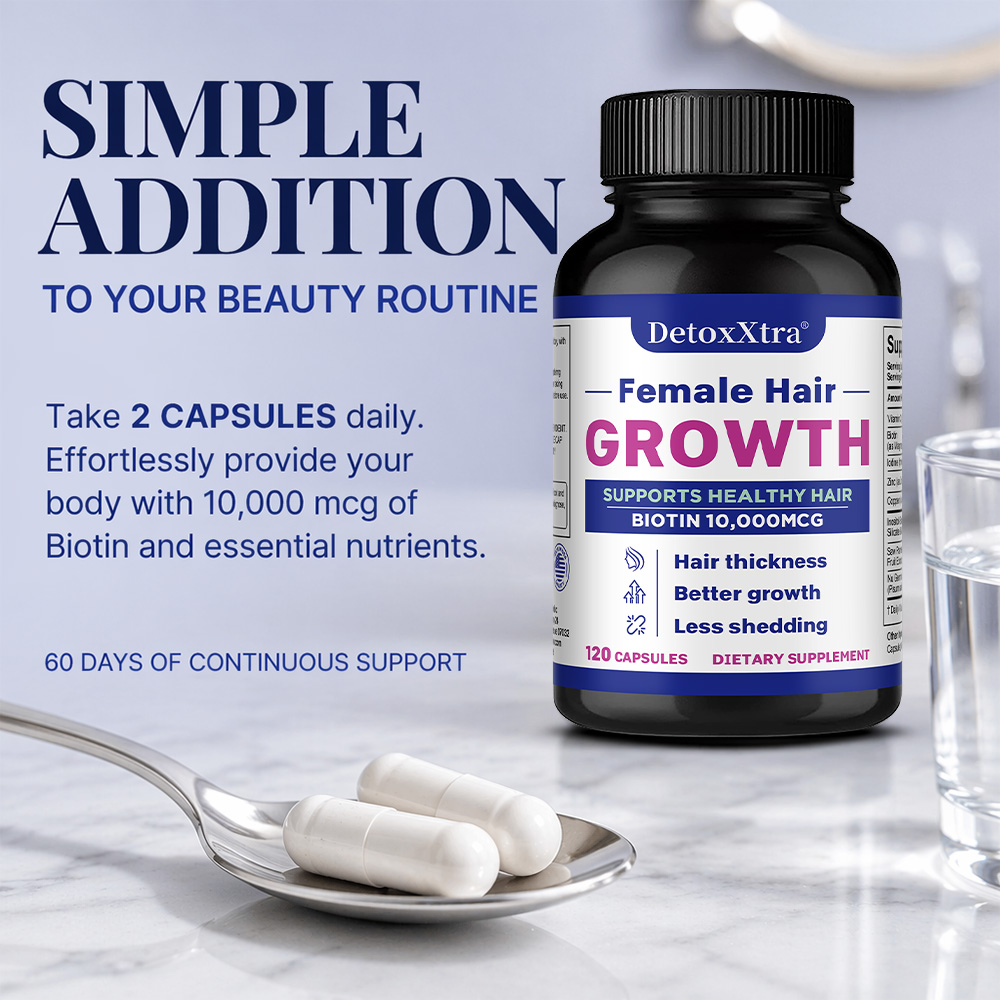 Hair Growth Capsules with Biot - огляд і ціна Biotin Hair Growth