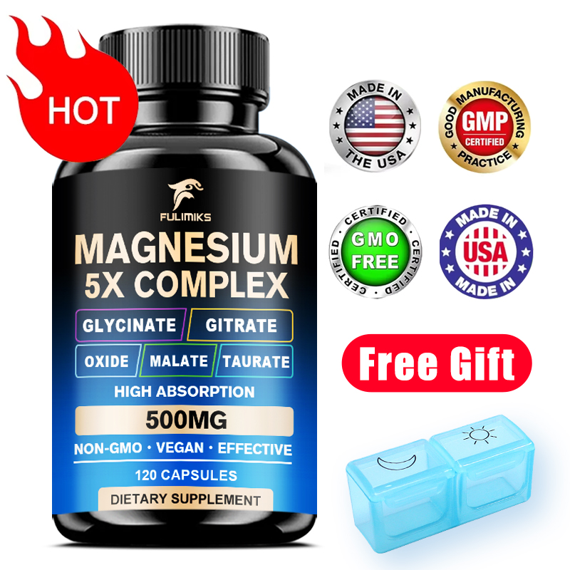 Magnesium Pills Supplement 5 i - огляд і ціна Magnesium Glycinate Capsule