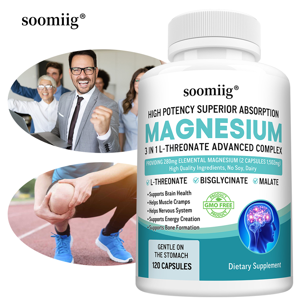 3-in-1 - Magnesium L-Threonate - огляд і ціна Magnesium Glycinate Capsule