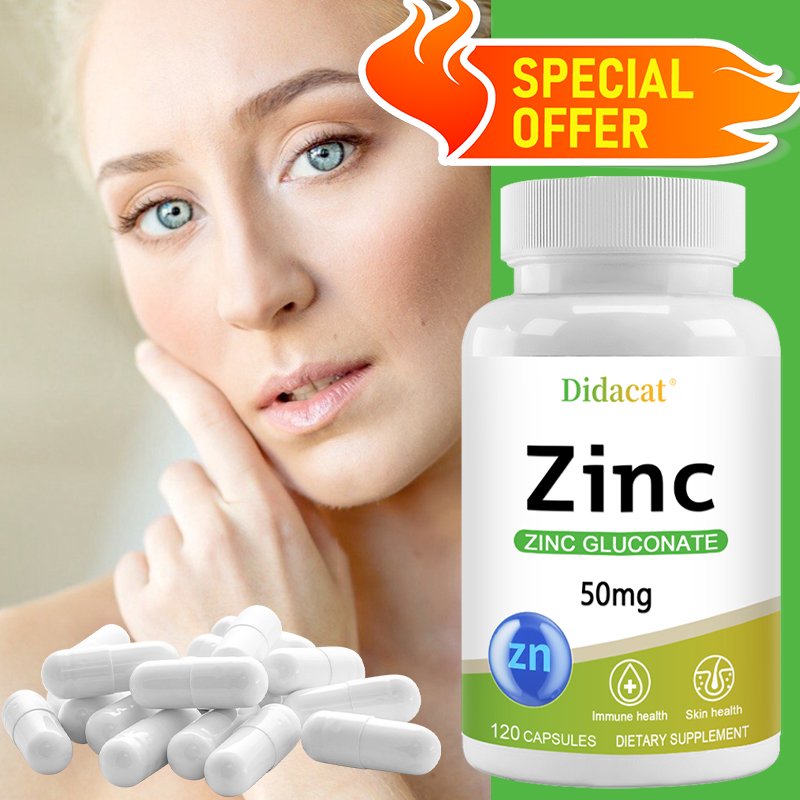 Zinc Gluconate Capsules 50MG,  - огляд і ціна Zinc Supplement 50Mg