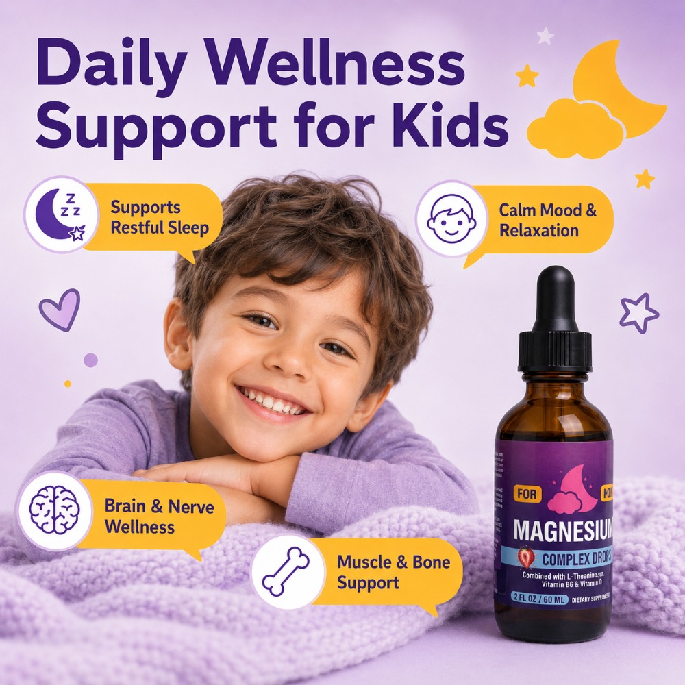 Kids Magnesium Complex Drops w - огляд і ціна Magnesium Glycinate Capsule
