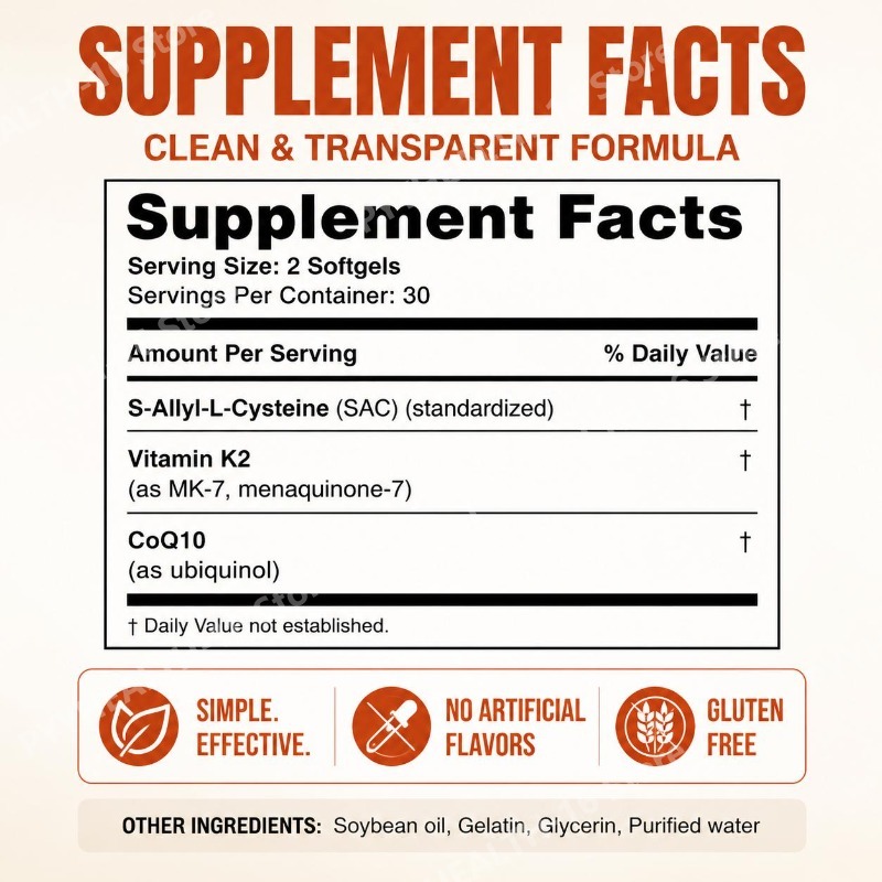 Aged Odorless Garlic Softgels  - огляд і ціна Coq10 Ubiquinol Softgel