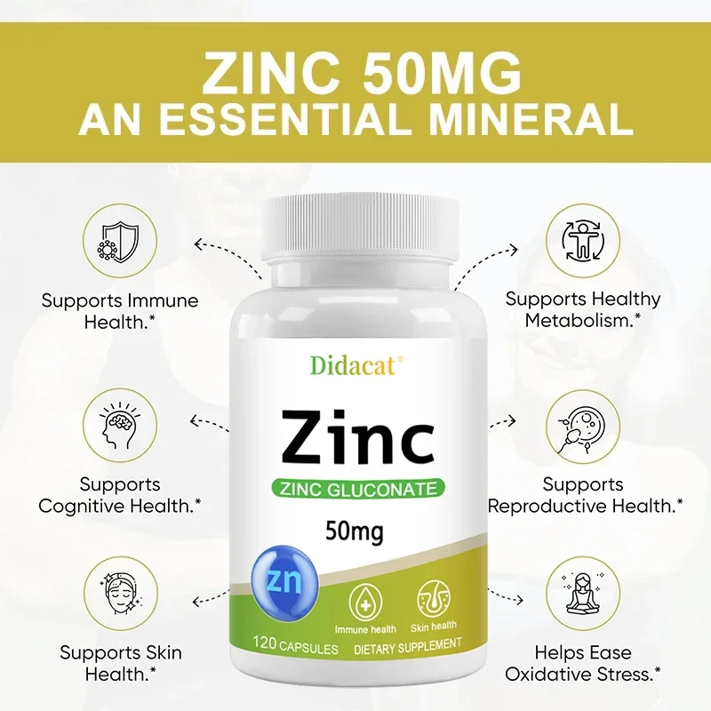 Zinc 50 Mg - with Zinc Glucona - огляд і ціна Zinc Supplement 50Mg