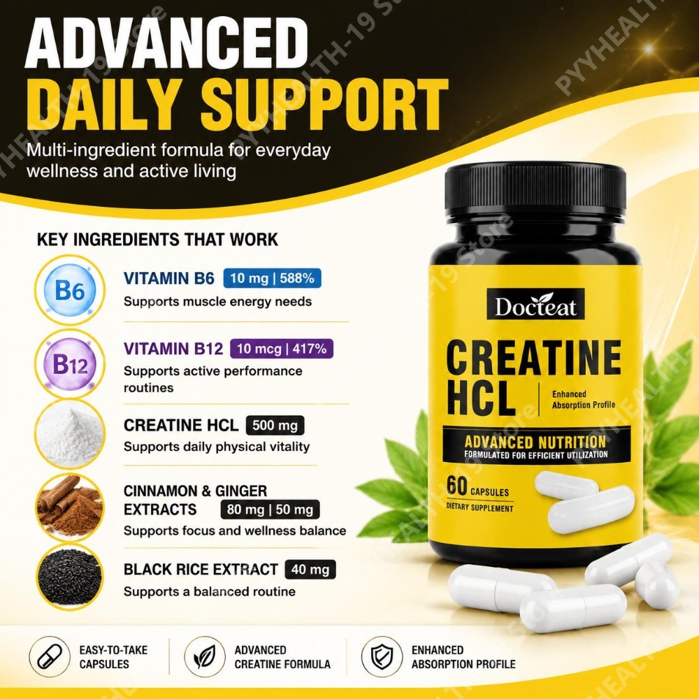 Docteat Creatine HCL Capsules  - огляд і ціна Creatine Hcl Capsule