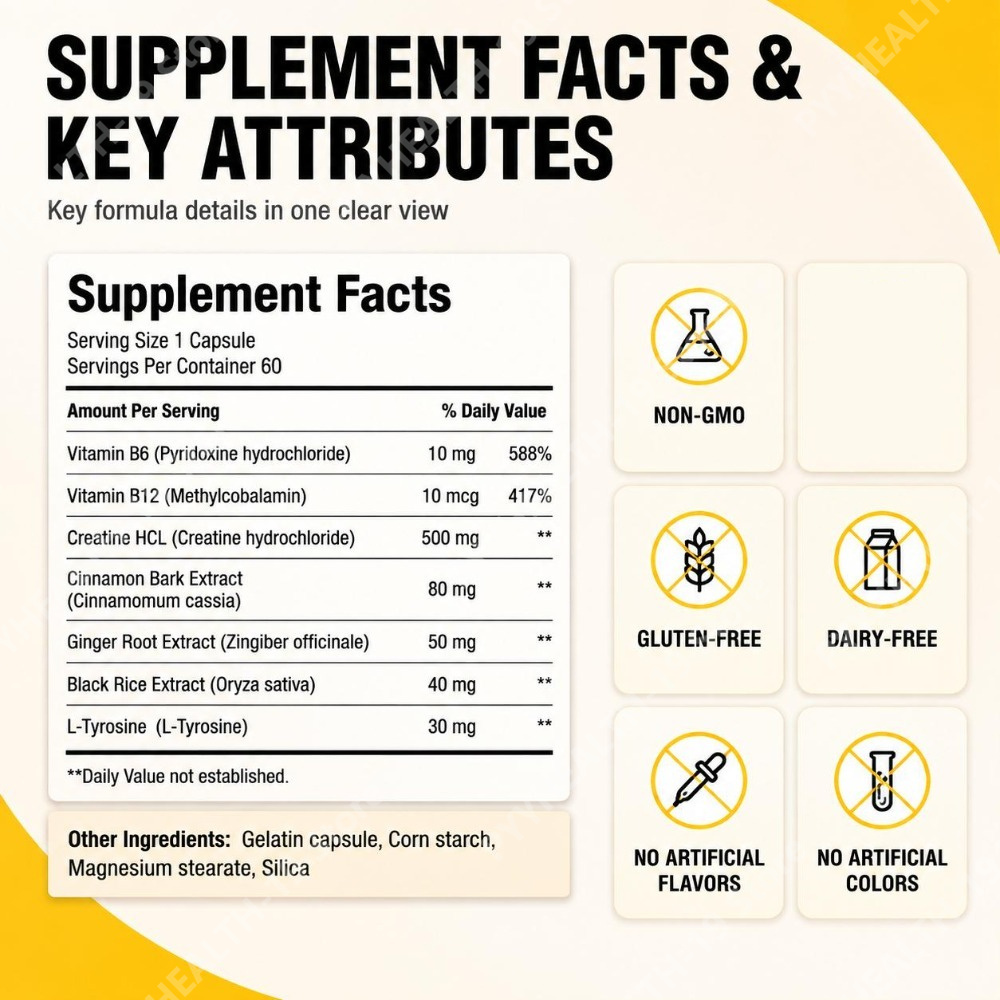 Docteat Creatine HCL Capsules  - огляд і ціна Creatine Hcl Capsule